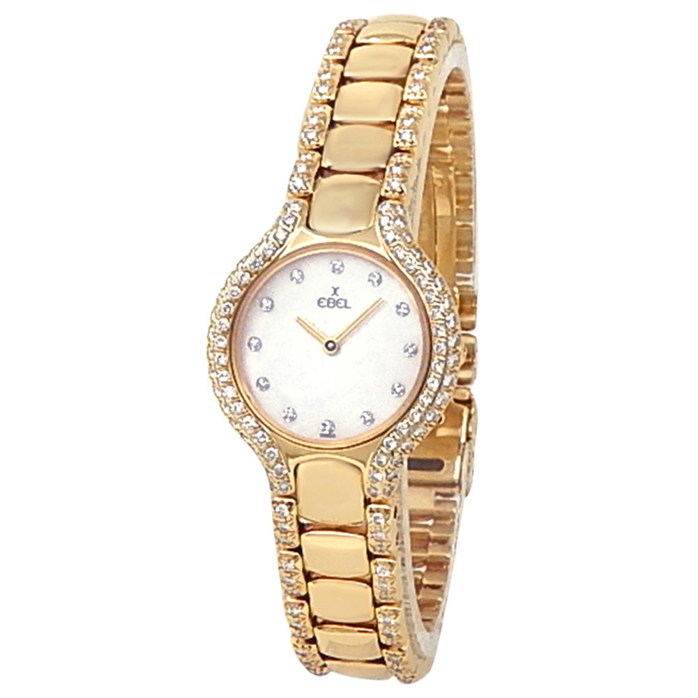 Beluga 18k Ebel Gold Diamond Watch Ebel Beluga 18k Gold 24mm