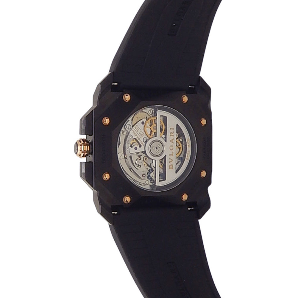 Bvlgari Octo Chronograph Black DLC Stainless Steel Black