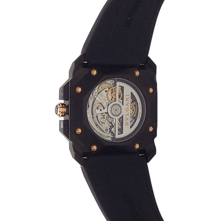 Bvlgari Octo Chronograph Black DLC Stainless Steel Black