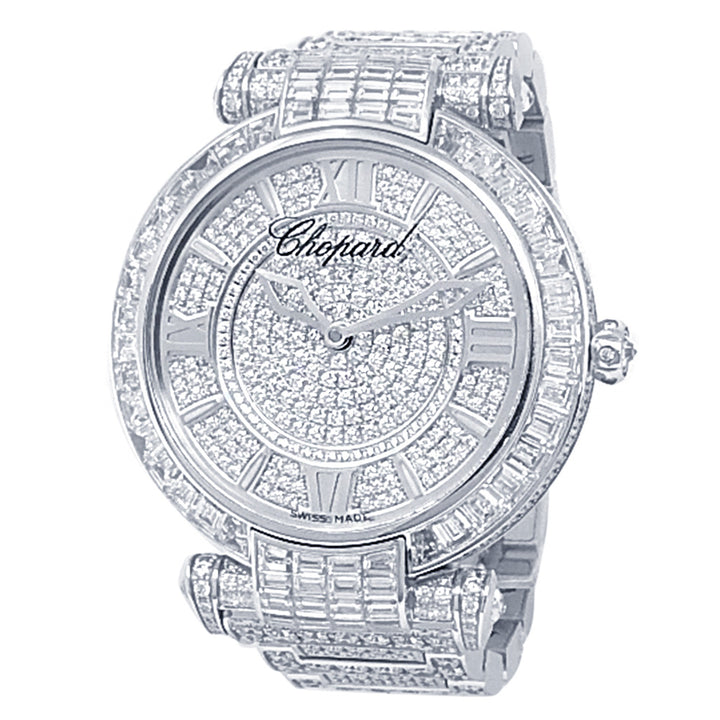 Chopard Imperiale 18k White Gold Automatic Diamonds Pave Men's