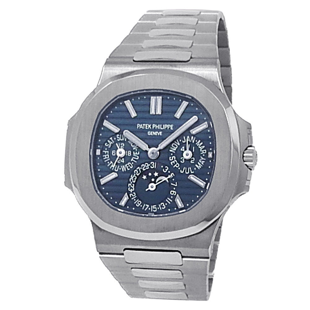 Patek Philippe Nautilus 18k White Gold Automatic Blue Men s Watch 5740 1G 001 Midtown Watch Inc