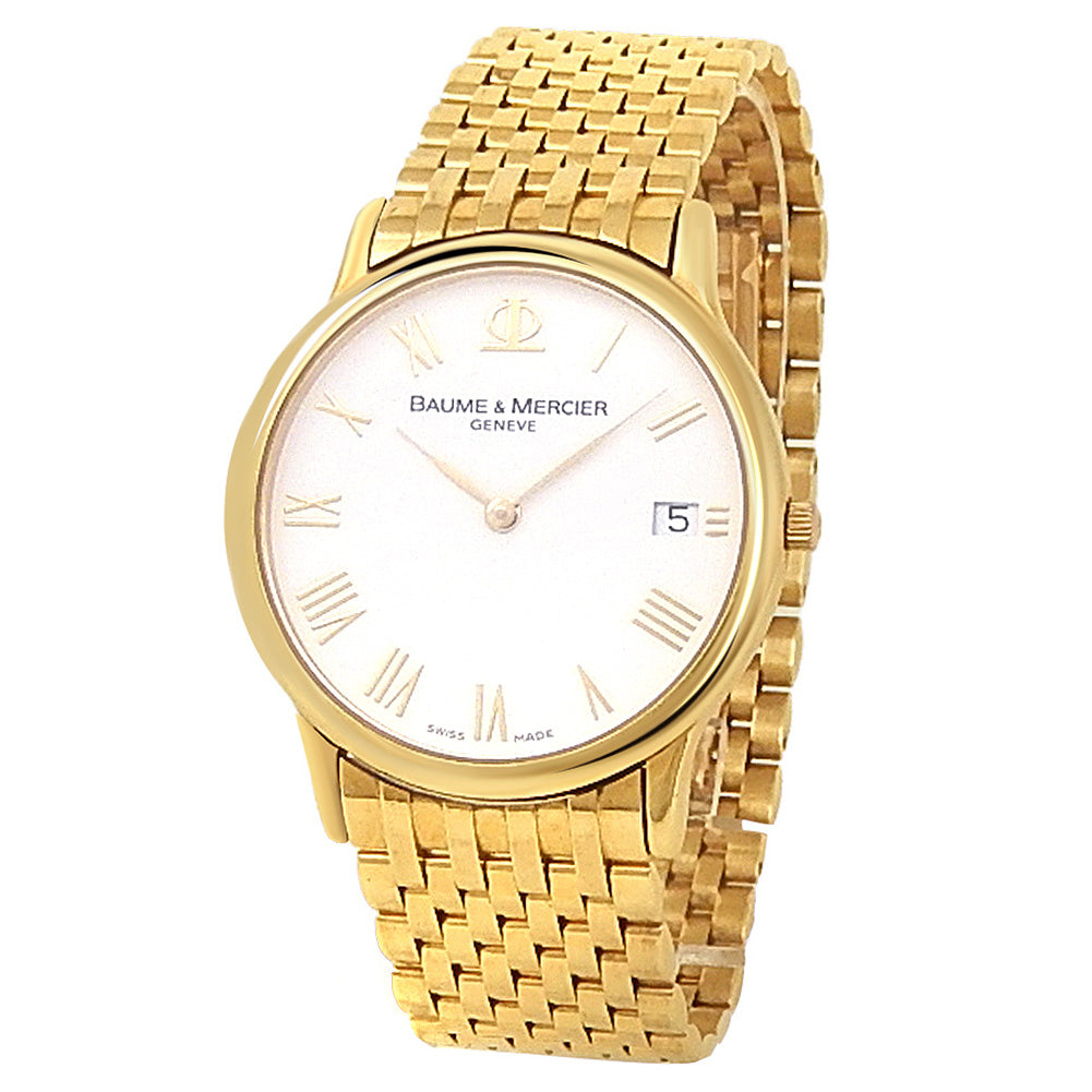 Mercier Classima Baume Mercier 18k Gold Ladies Watch Baumé Mercier 18k Yellow Gold Watch Classima Amp 65636 Need Service)